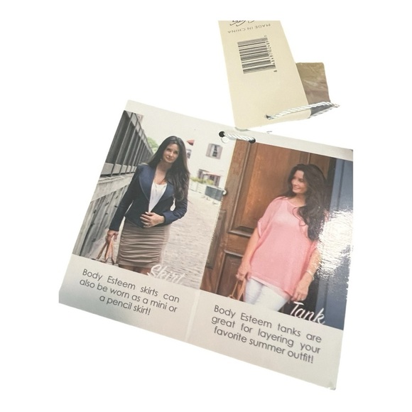 Black Body Esteem Pencil Scrunch Black Short‎ Skirt Simply Noelle NEW Size S/M - Picture 11 of 12